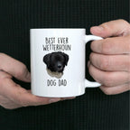 Best Ever Wetterhoun Dog Dad Custom Ceramic Coffee Mug