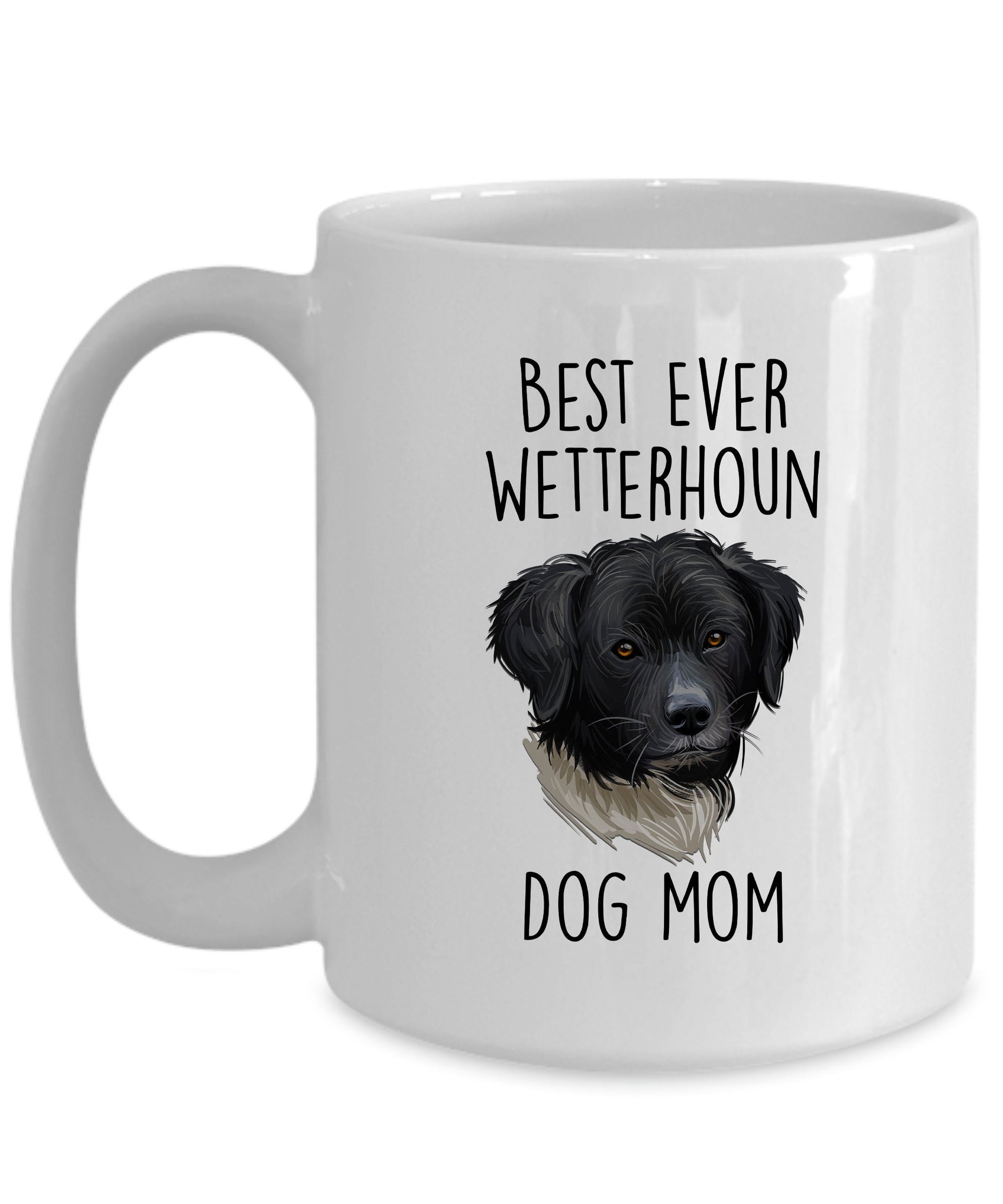 Best Ever Wetterhoun Dog Mom Ceramic Coffee Mug - Mallard Moon Gift Shop