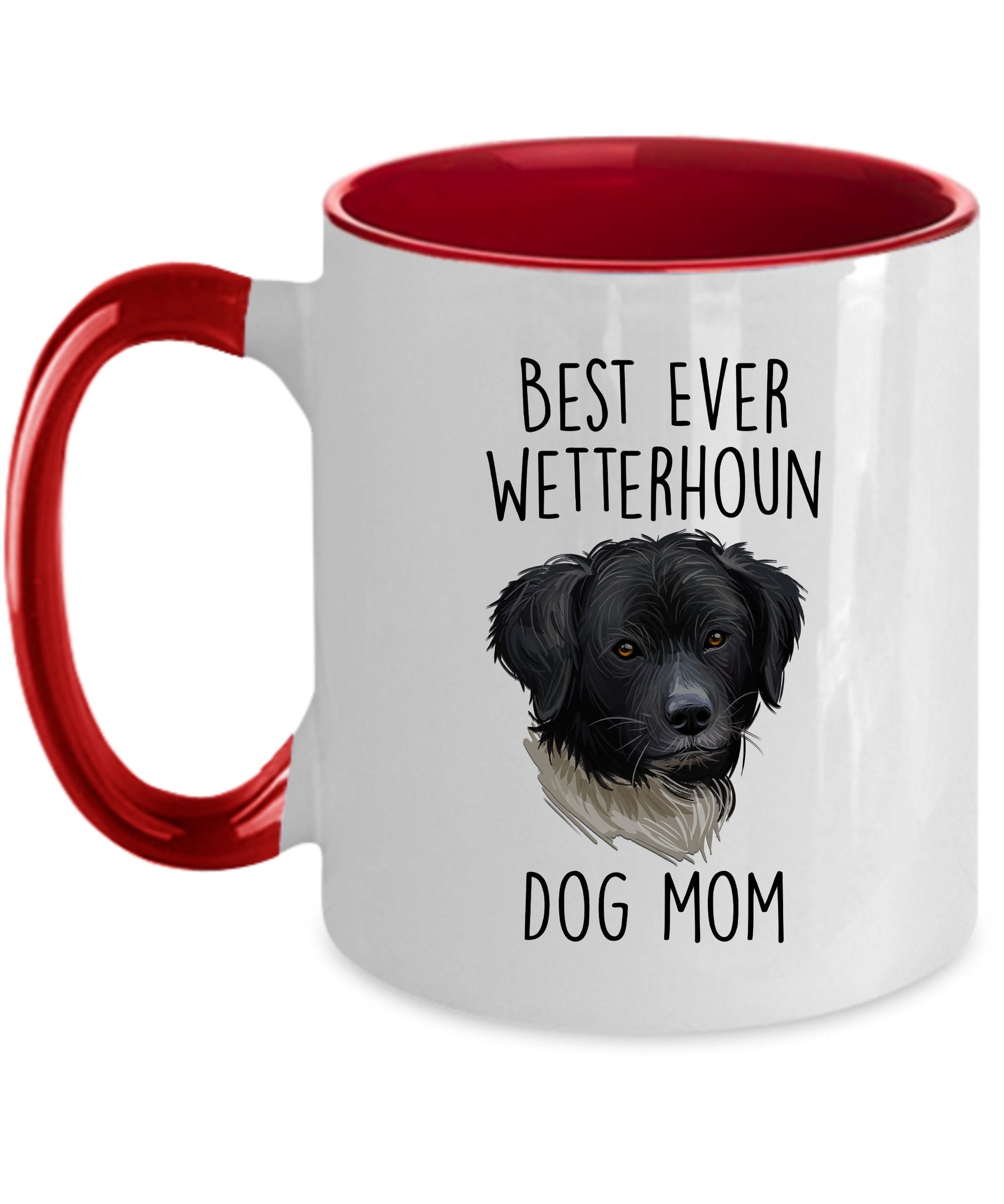 Best Ever Wetterhoun Dog Mom Ceramic Coffee Mug - Mallard Moon Gift Shop