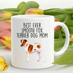 Best Ever Smooth Fox Terrier Dog Mom Ceramic Coffee Mug