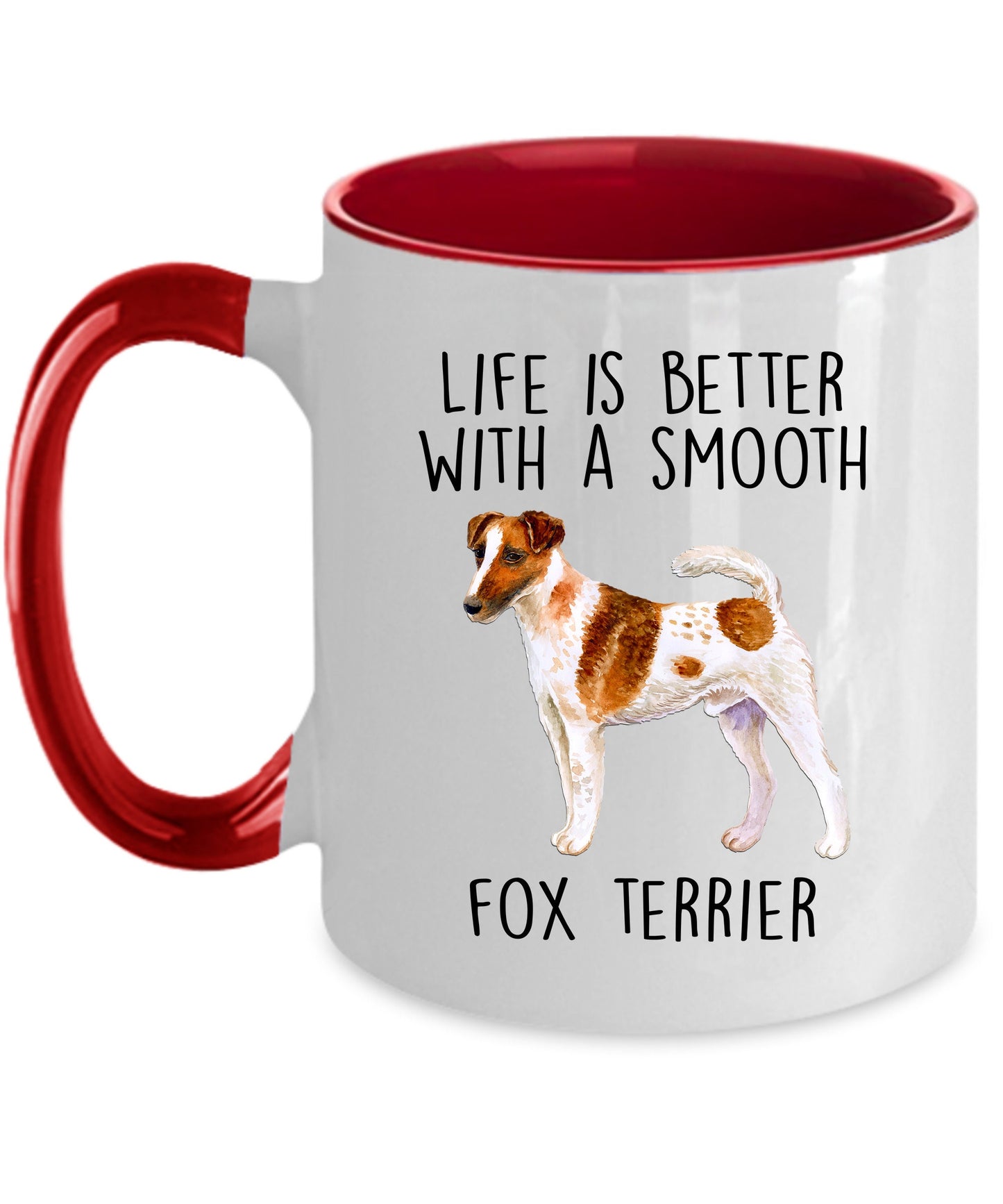 Best Ever Smooth Fox Terrier Dog Mom Ceramic Coffee Mug - Mallard Moon Gift Shop