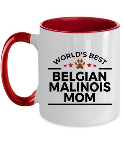 Belgian Malinois World's Best Dog Mom Custom Ceramic Coffee Mug - Mallard Moon Gift Shop