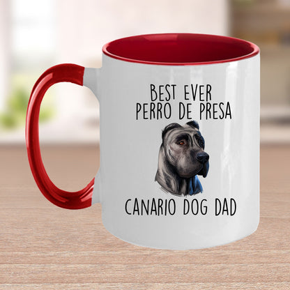 Best Ever Perro de Presa Canario Funny Dog Dad Custom Ceramic Coffee Mug - Mallard Moon Gift Shop