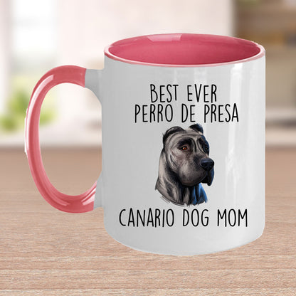 Best Ever Perro de Presa Canario Funny Dog Mom Custom Ceramic Coffee Mug - Mallard Moon Gift Shop