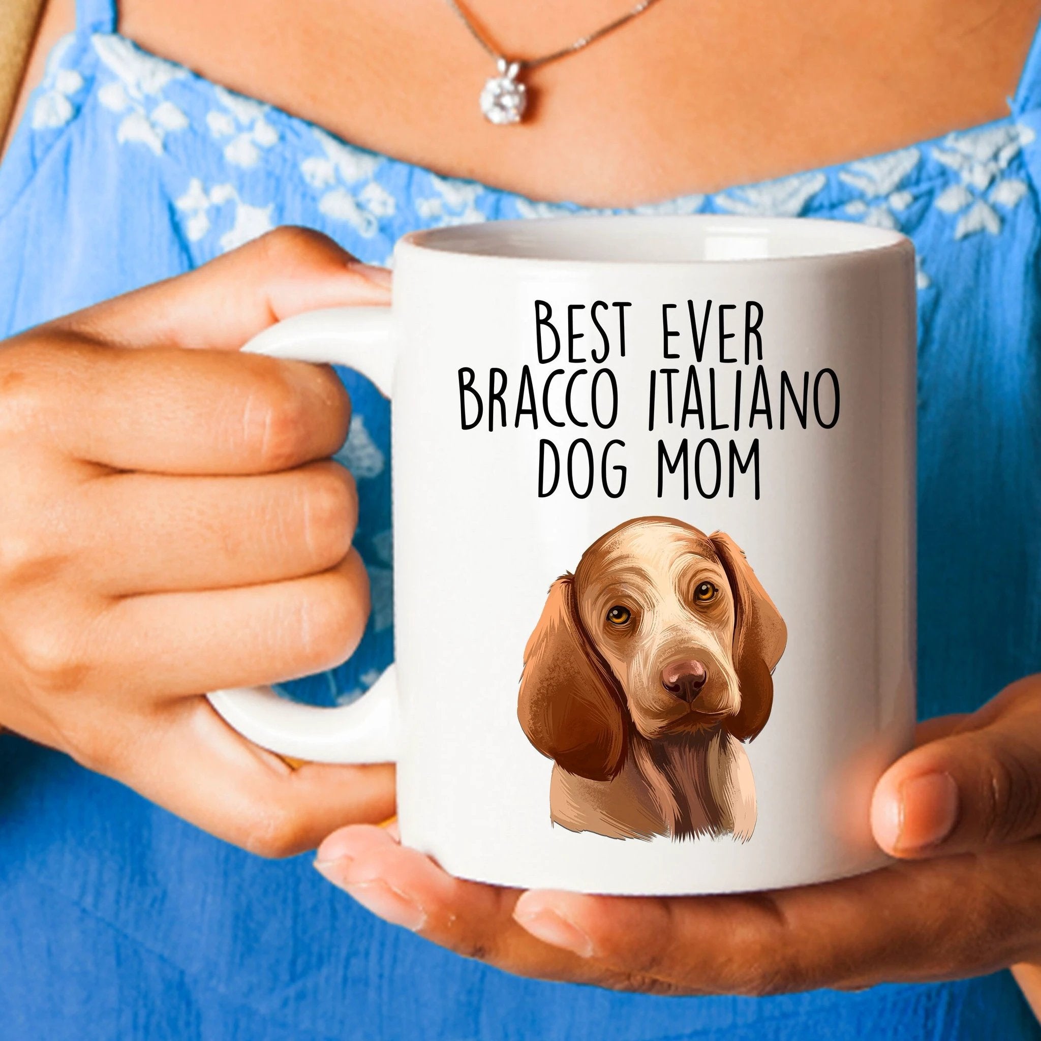 Best Ever Bracco Italiano Dog Mom Ceramic Coffee Mug