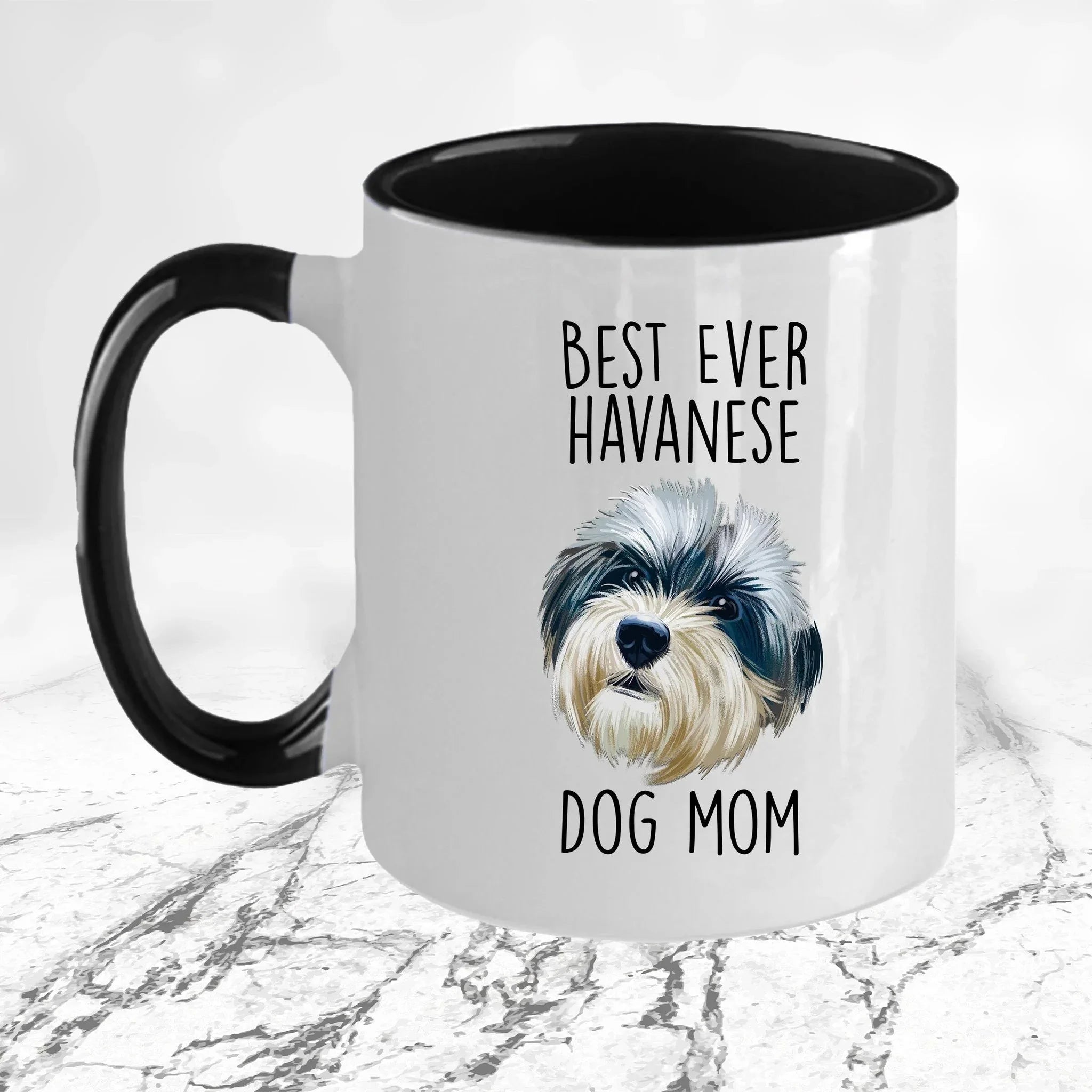 Best Ever Havanese Dog Mom Funny Custom Coffee Mug