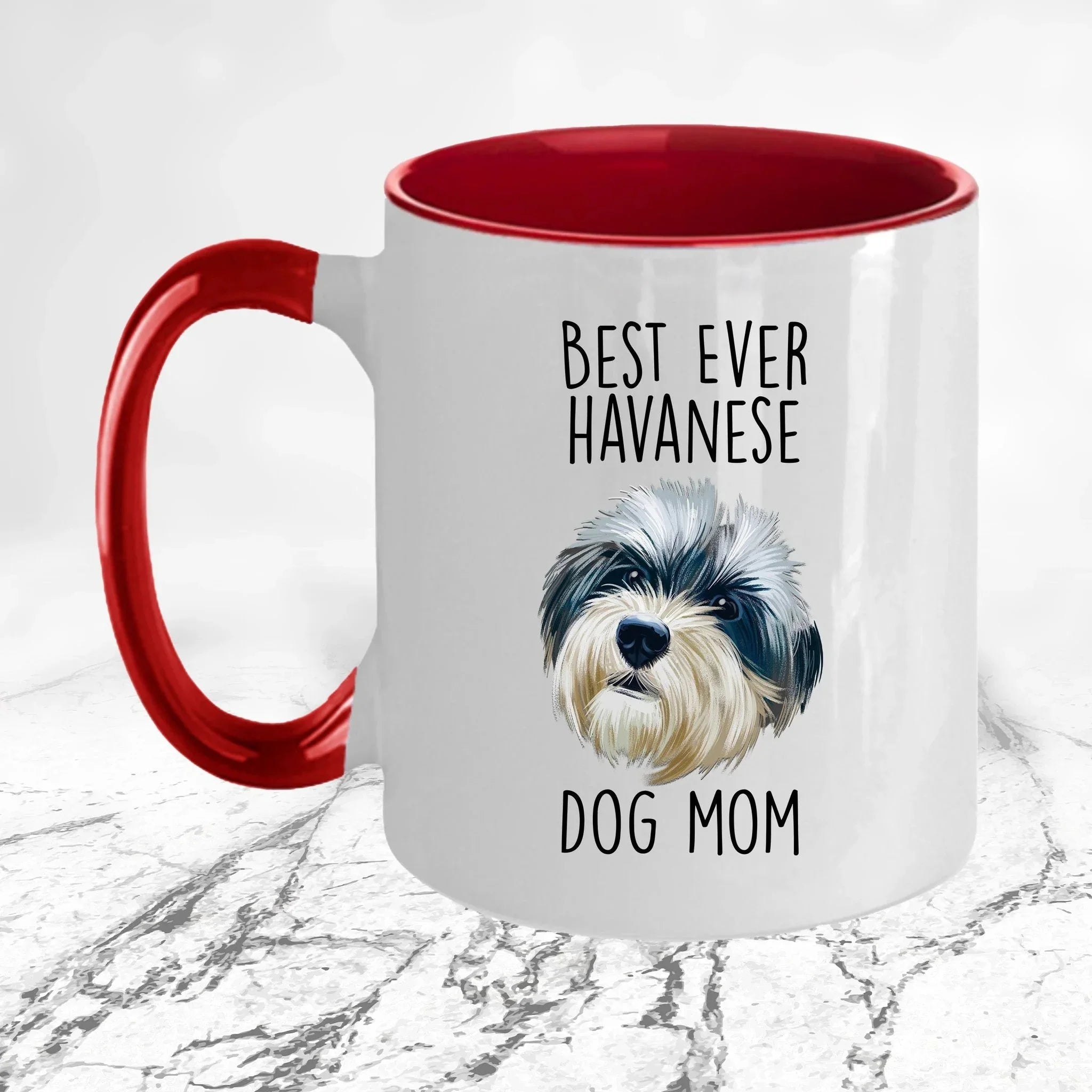 Best Ever Havanese Dog Mom Funny Custom Coffee Mug