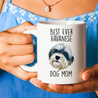 Best Ever Havanese Dog Mom Funny Custom Coffee Mug