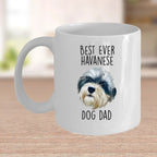 Best Ever Havanese Dog Dad Funny Custom Coffee Mug