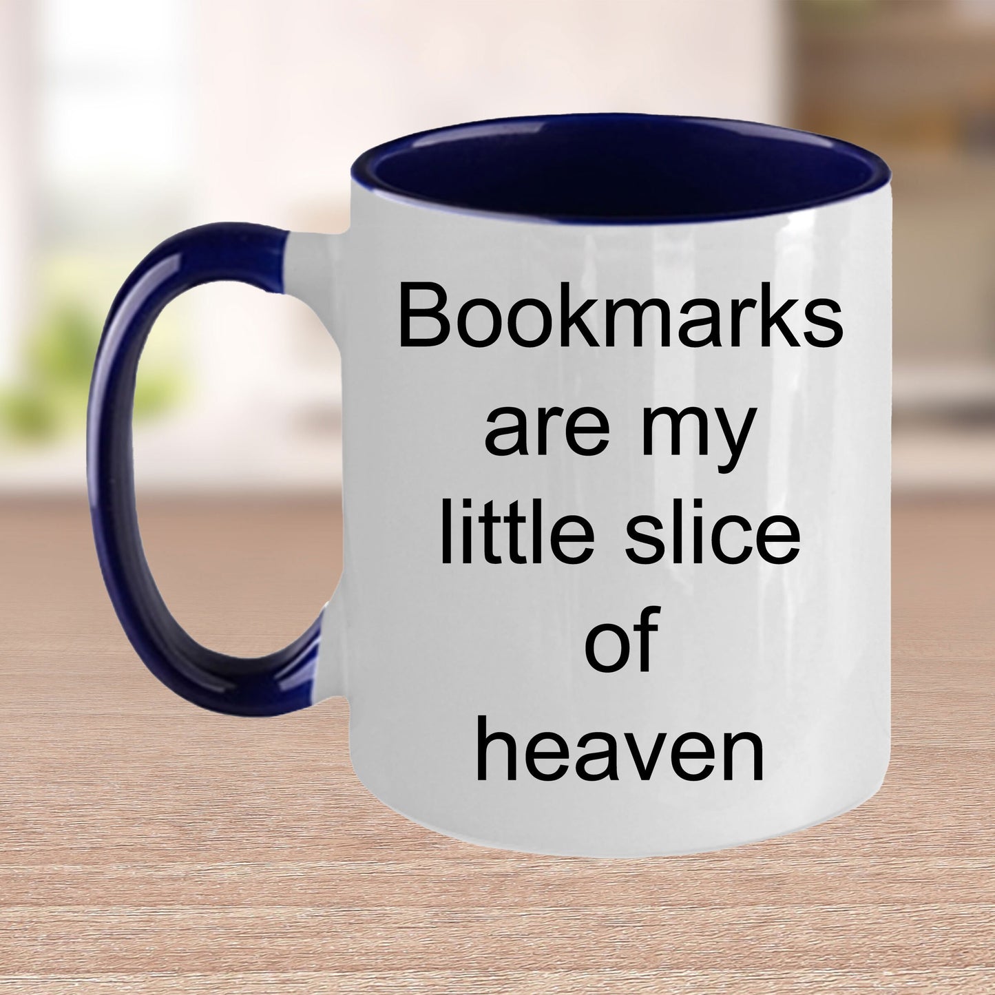 Avid reader gift - bookmarks are my little slice of heaven mug - Mallard Moon Gift Shop