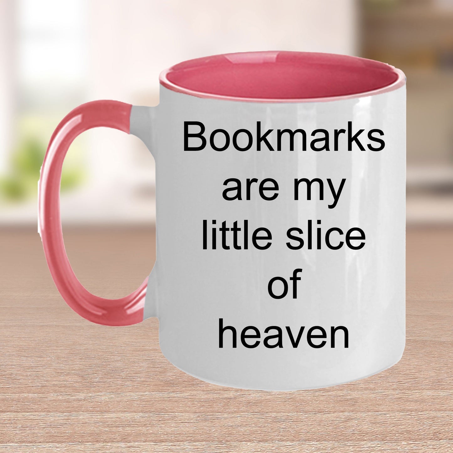 Avid reader gift - bookmarks are my little slice of heaven mug - Mallard Moon Gift Shop