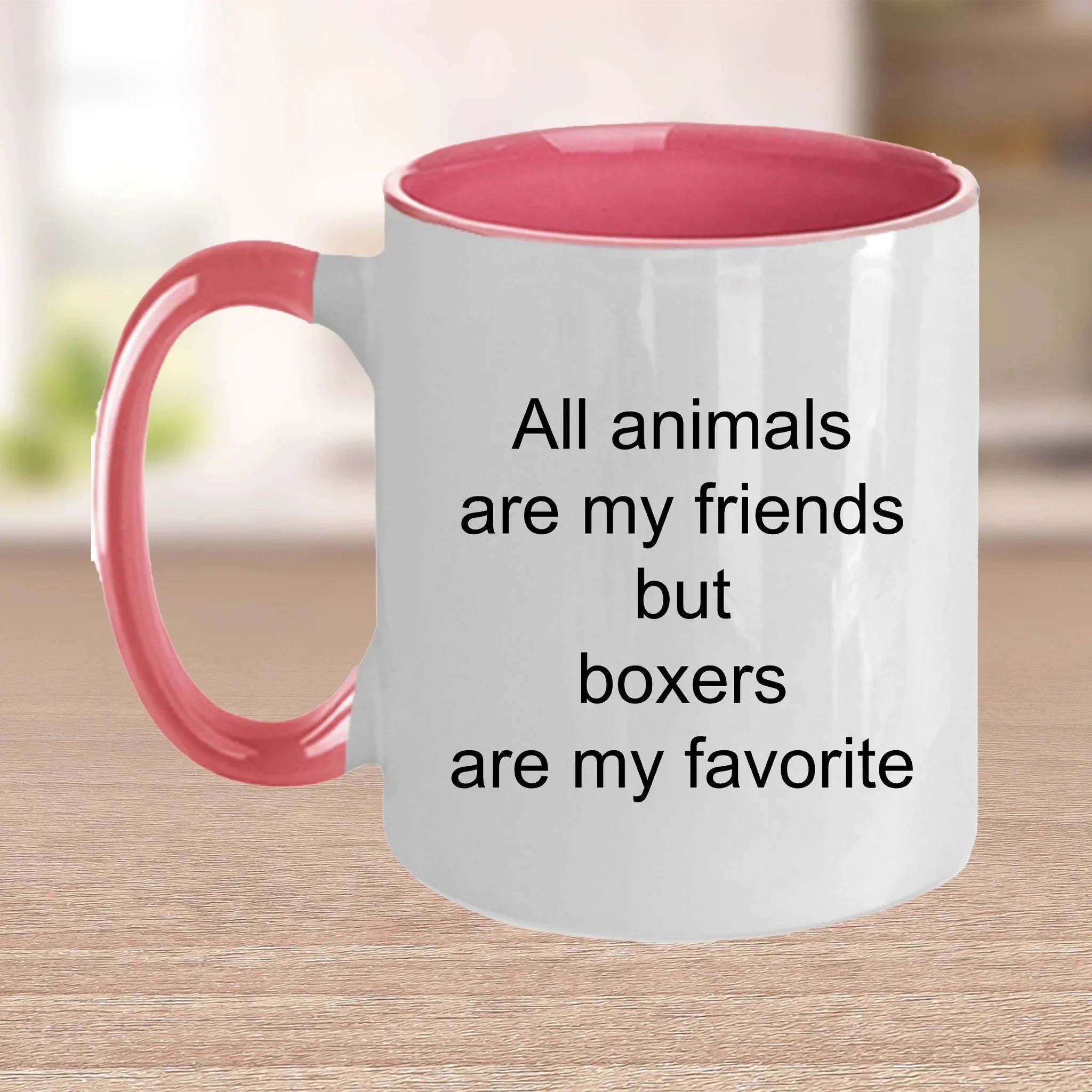 Boxer dog lover gift - all animals are my friends but boxers are my favorite