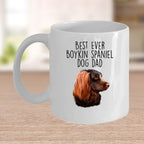 Boykin Spaniel Best Dog Dad Custom Ceramic Coffee Mug Birthday Father's Day