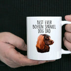 Boykin Spaniel Best Dog Dad Custom Ceramic Coffee Mug Birthday Father's Day