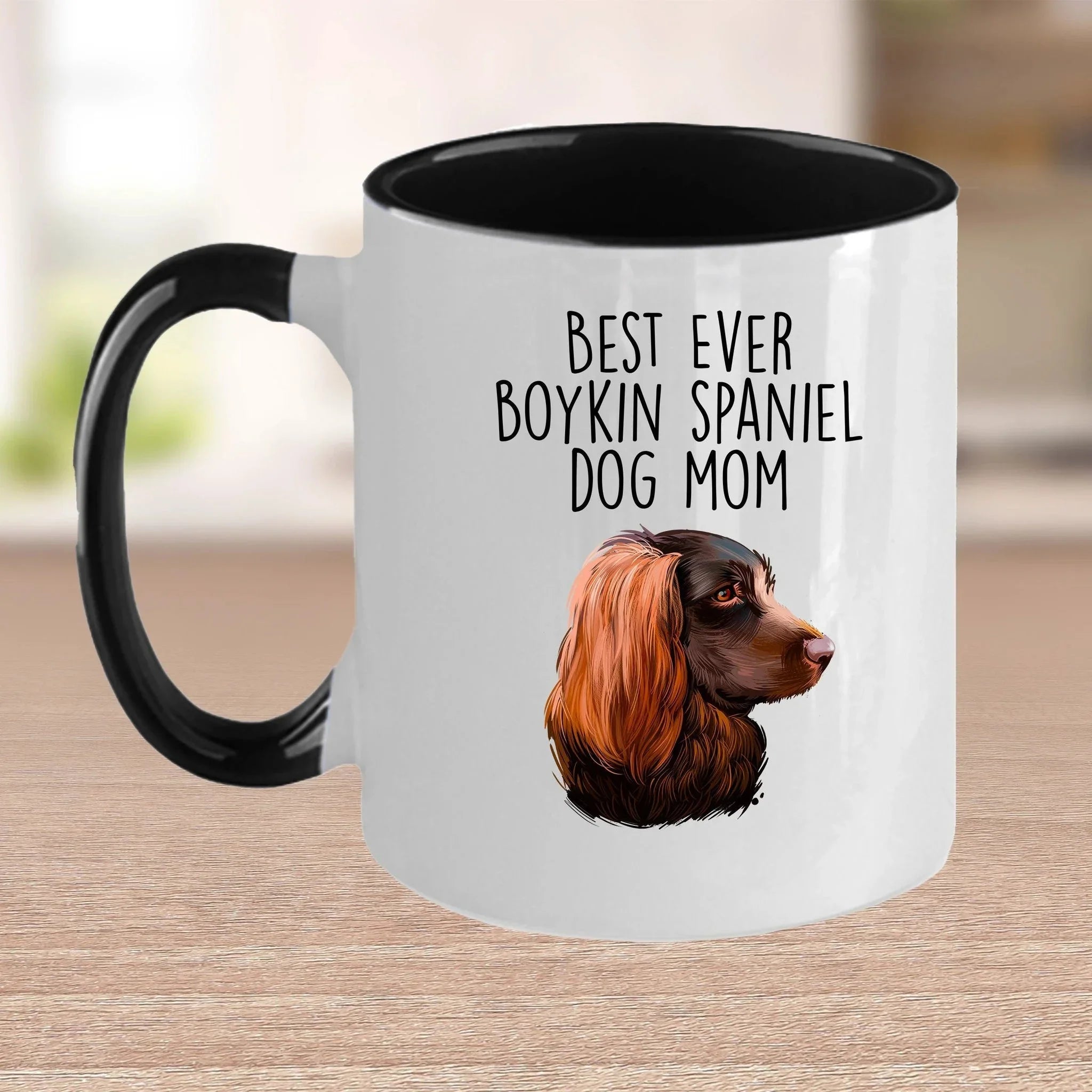 Boykin Spaniel Best Dog Mom Custom Ceramic Coffee Mug Birthday Father's Day