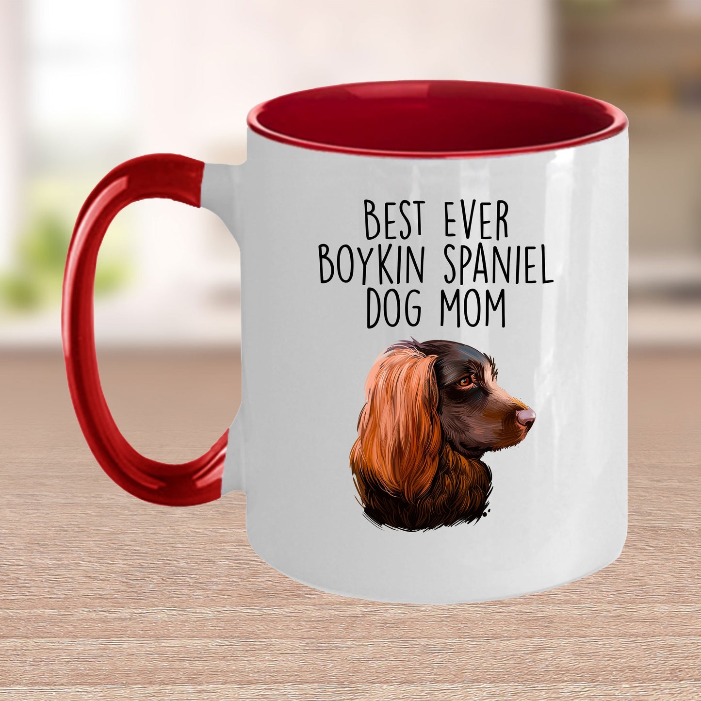 Boykin Spaniel Best Dog Mom Custom Ceramic Coffee Mug Birthday Father's Day - Mallard Moon Gift Shop