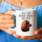 Boykin Spaniel Best Dog Mom Custom Ceramic Coffee Mug Birthday Father's Day