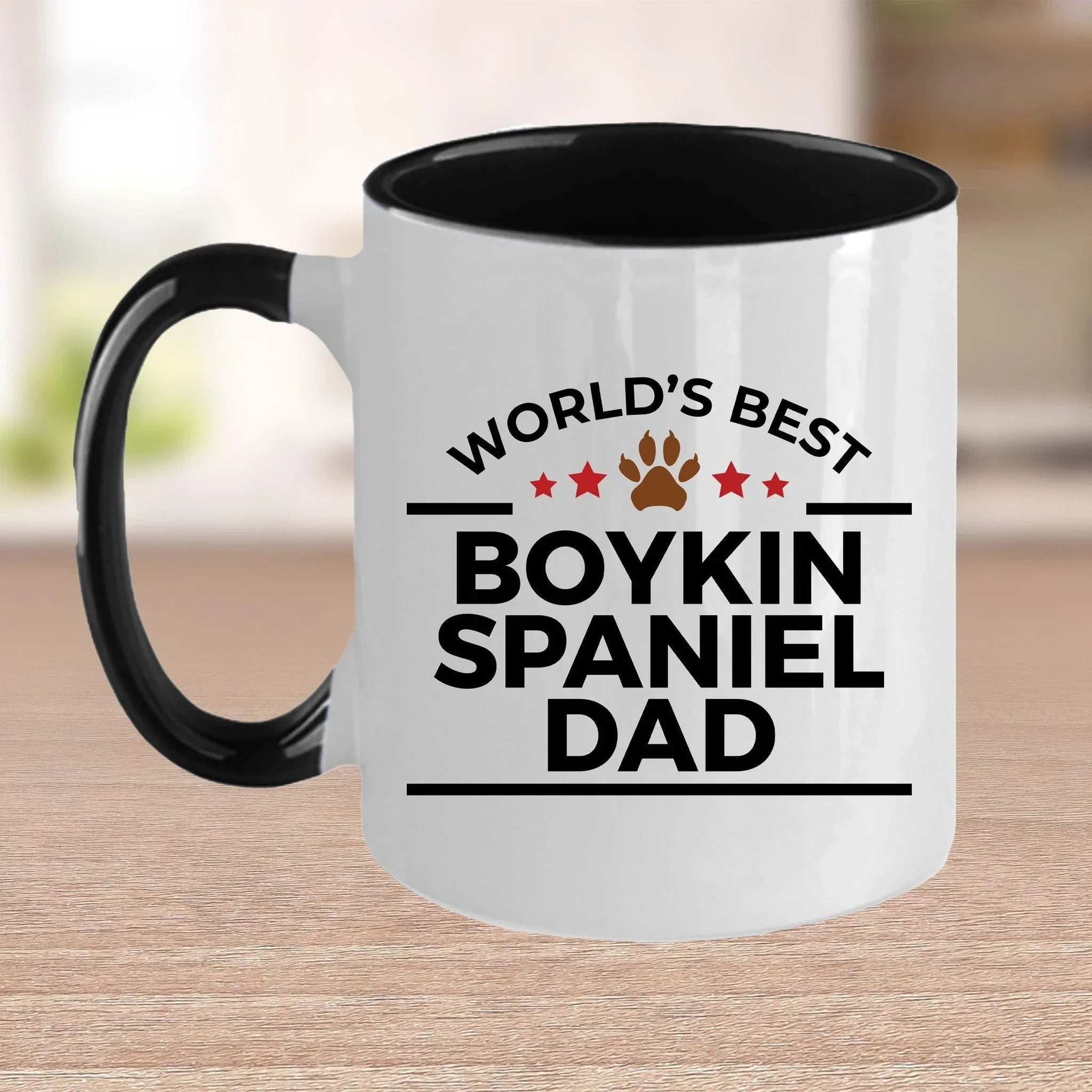 Boykin Spaniel World's Best Dog Dad Custom Ceramic Coffee Mug Father's Day Birthday