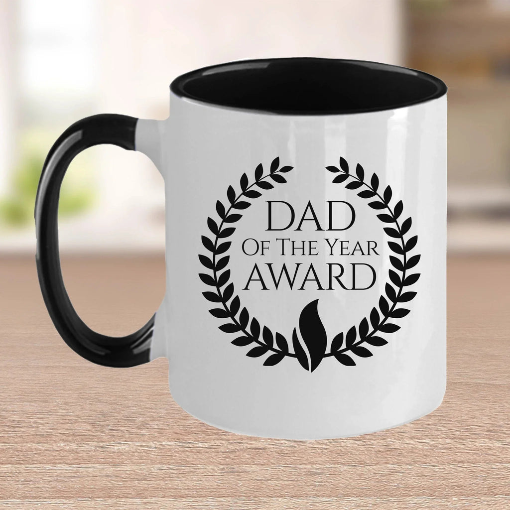 Dad of the Year Award Custom Ceramic Coffee mug Birthday Father's Day