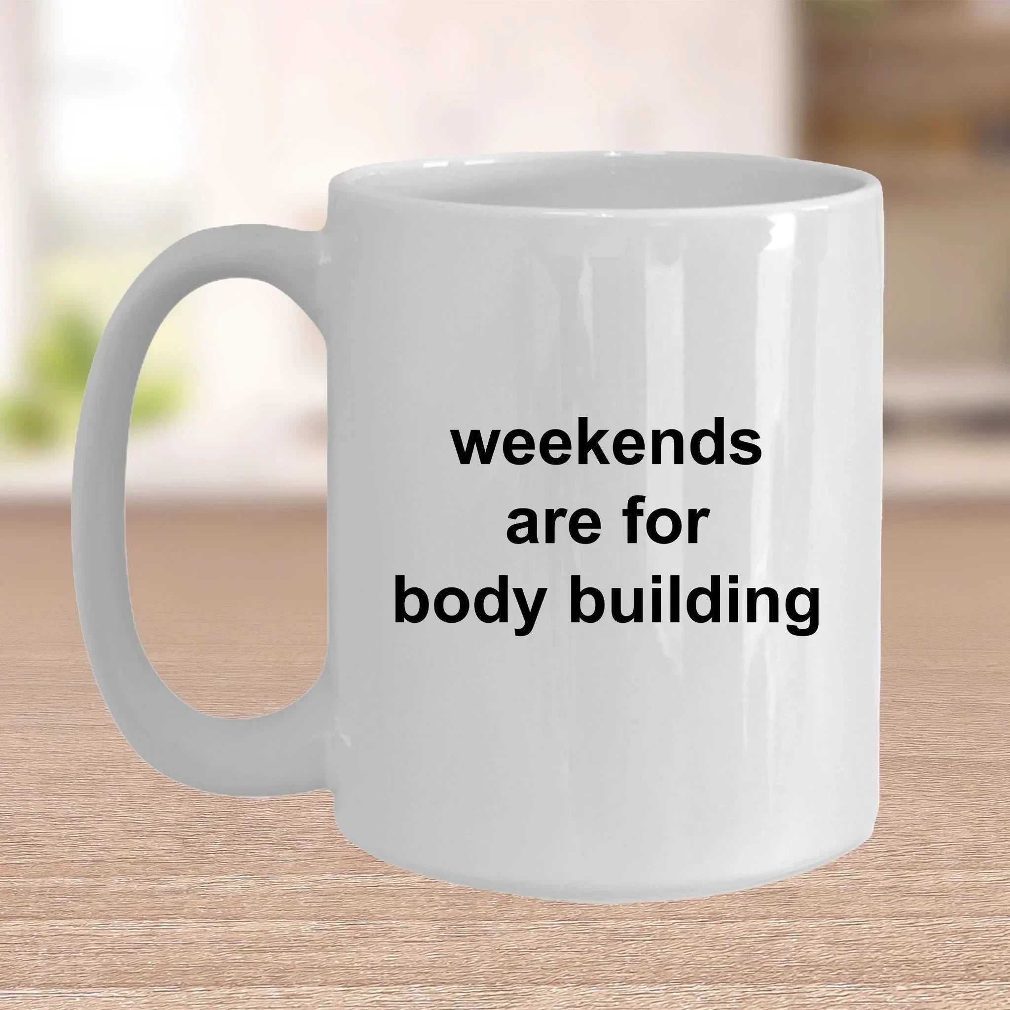 Body Building Custom Ceramic Coffee Mug White Two-tone Birthday Father's Day Gift for Body Builders