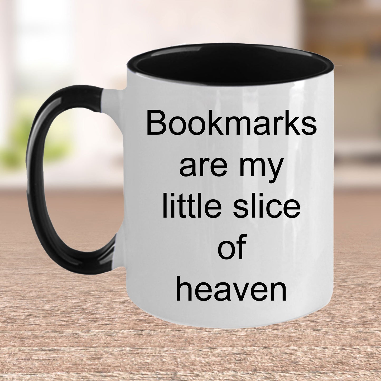 Avid reader gift - bookmarks are my little slice of heaven mug - Mallard Moon Gift Shop