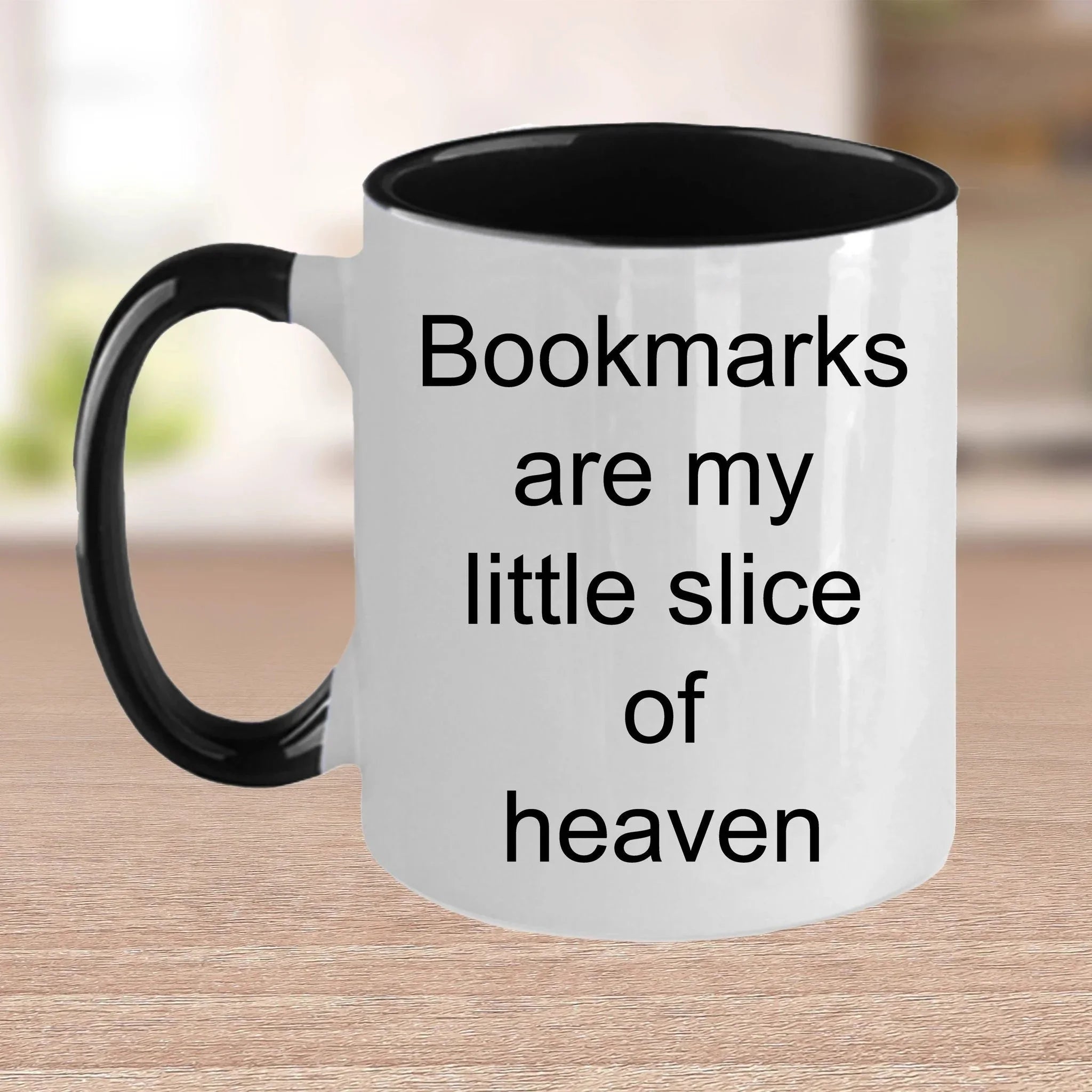 Avid reader gift - bookmarks are my little slice of heaven mug