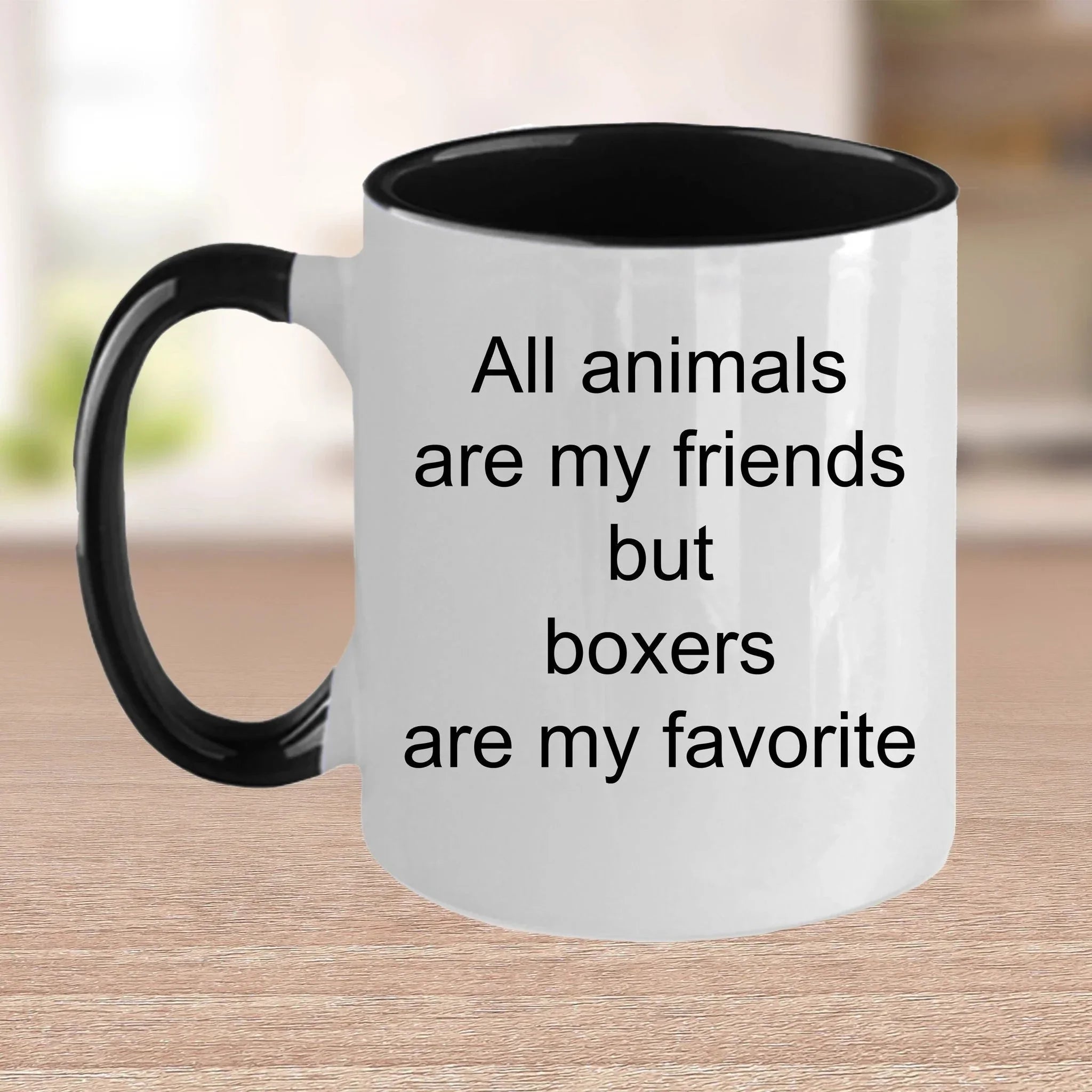 Boxer dog lover gift - all animals are my friends but boxers are my favorite