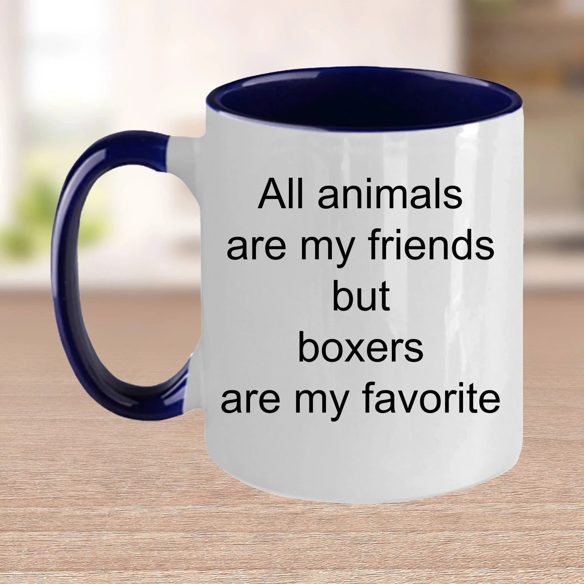 Boxer dog lover gift - all animals are my friends but boxers are my favorite