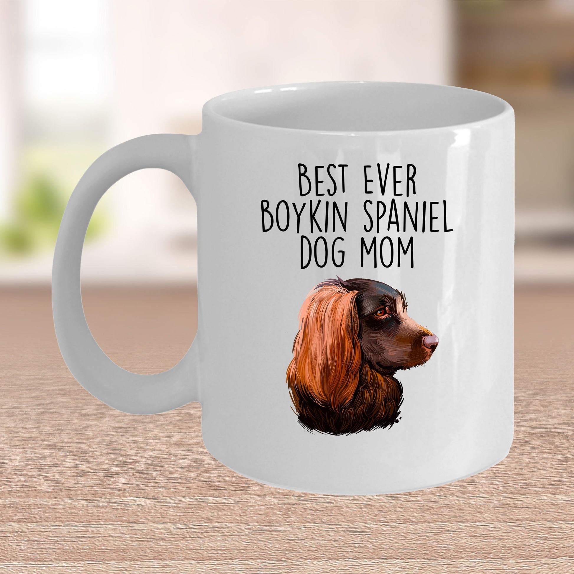 Boykin Spaniel Best Dog Mom Custom Ceramic Coffee Mug Birthday Father's Day - Mallard Moon Gift Shop