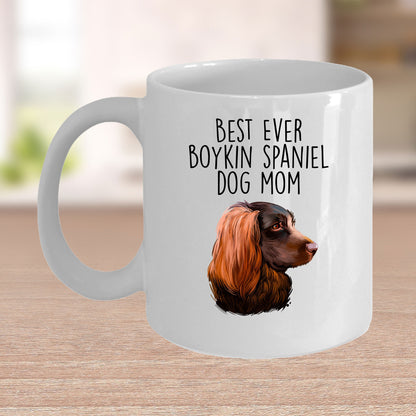 Boykin Spaniel Best Dog Mom Custom Ceramic Coffee Mug Birthday Father's Day - Mallard Moon Gift Shop