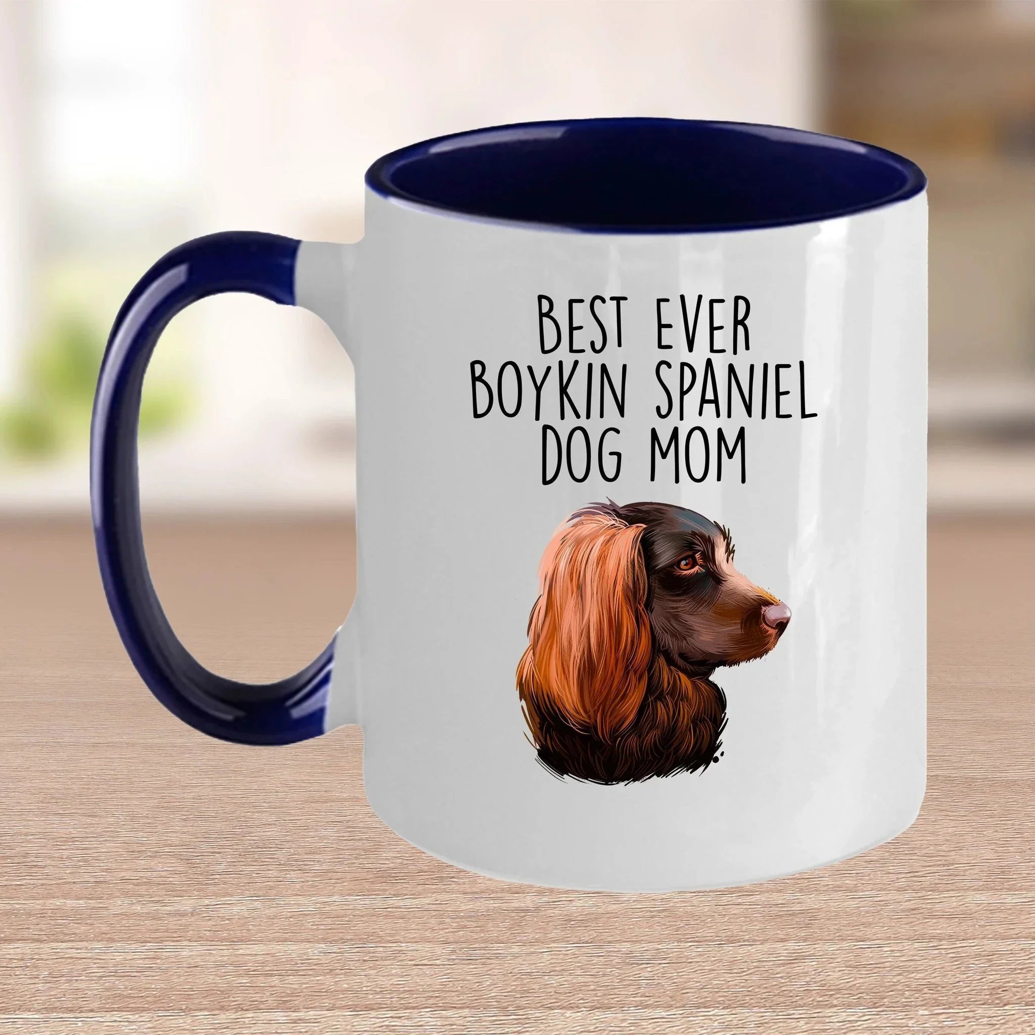 Boykin Spaniel Best Dog Mom Custom Ceramic Coffee Mug Birthday Father's Day