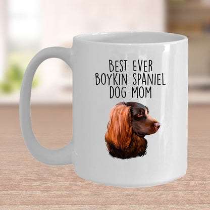 Boykin Spaniel Best Dog Mom Custom Ceramic Coffee Mug Birthday Father's Day - Mallard Moon Gift Shop