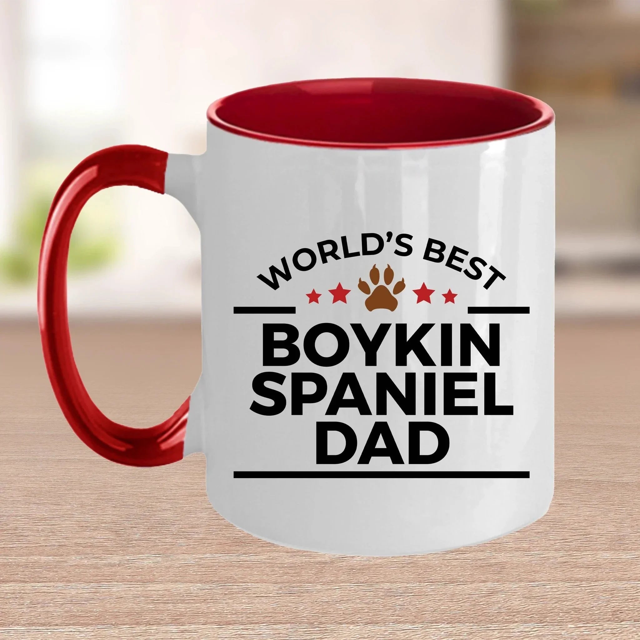 Boykin Spaniel World's Best Dog Dad Custom Ceramic Coffee Mug Father's Day Birthday