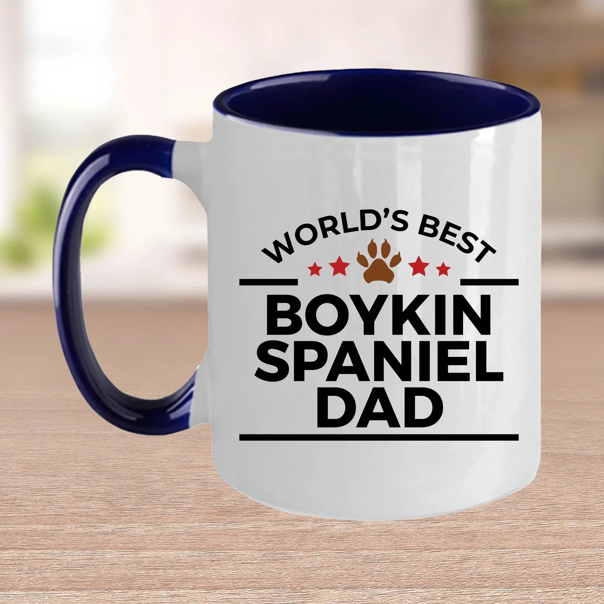 Boykin Spaniel World's Best Dog Dad Custom Ceramic Coffee Mug Father's Day Birthday