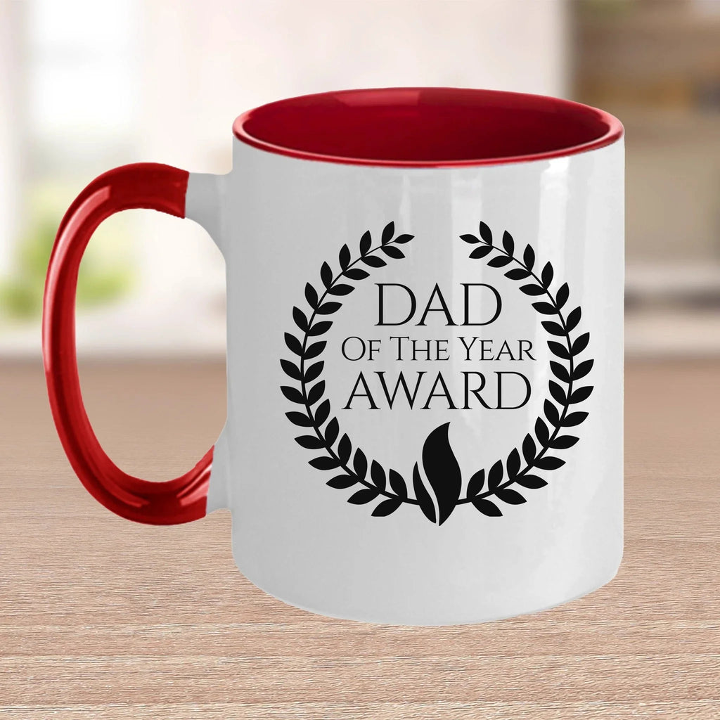 Dad of the Year Award Custom Ceramic Coffee mug Birthday Father's Day