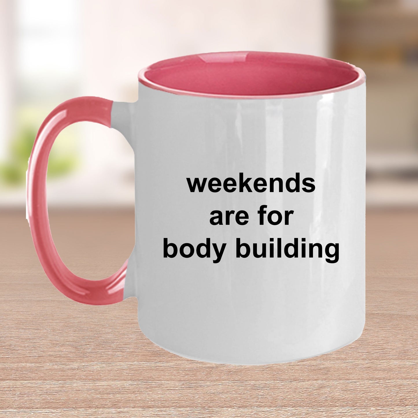 Body Building Custom Ceramic Coffee Mug White Two-tone Birthday Father's Day Gift for Body Builders - Mallard Moon Gift Shop