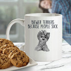 Funny Biewer Terrier Custom Ceramic Coffee Mug People Suck