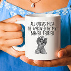 Biewer Terrier Custom Funny Ceramic Coffee Mug Guests Must be Approved