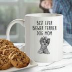 Best Ever Biewer Terrier Dog Mom Custom Funny Ceramic Coffee Mug