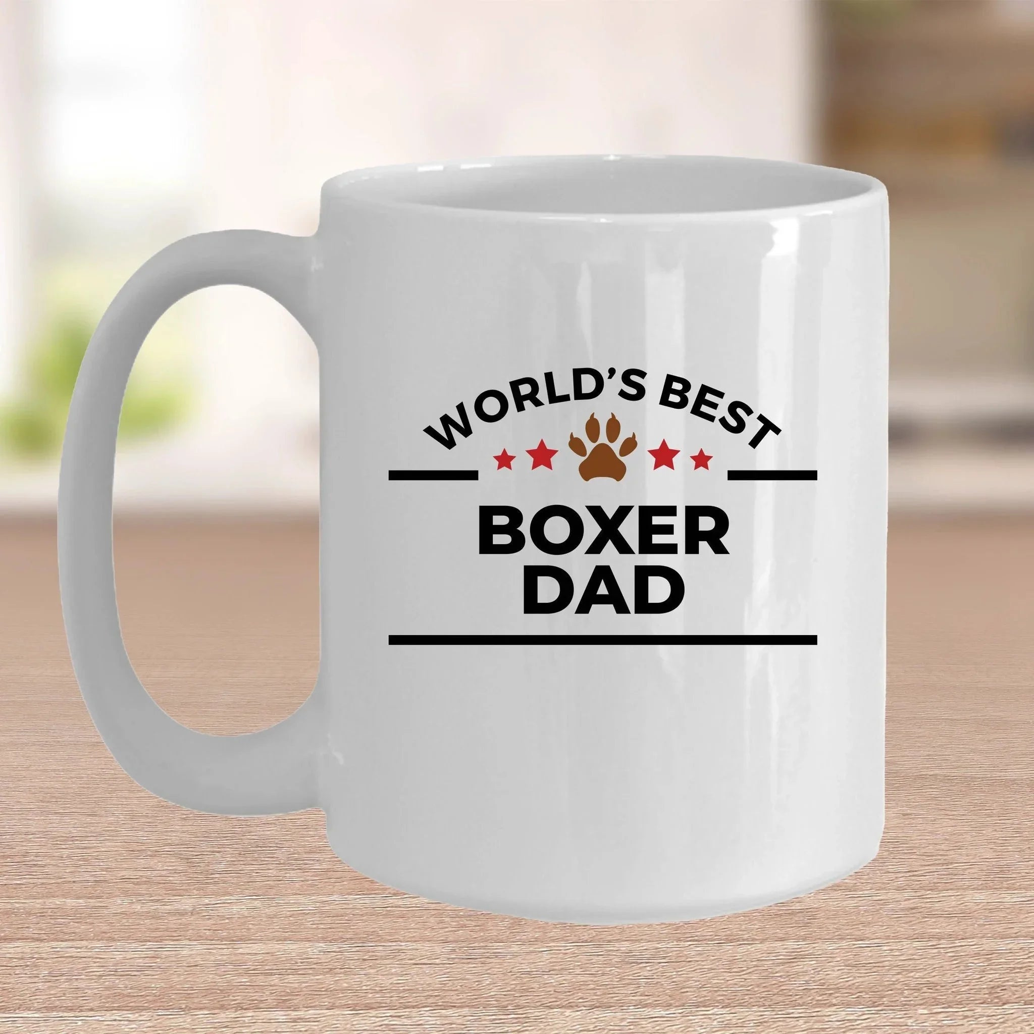 Boxer Dog Dad Ceramic Coffee Mug