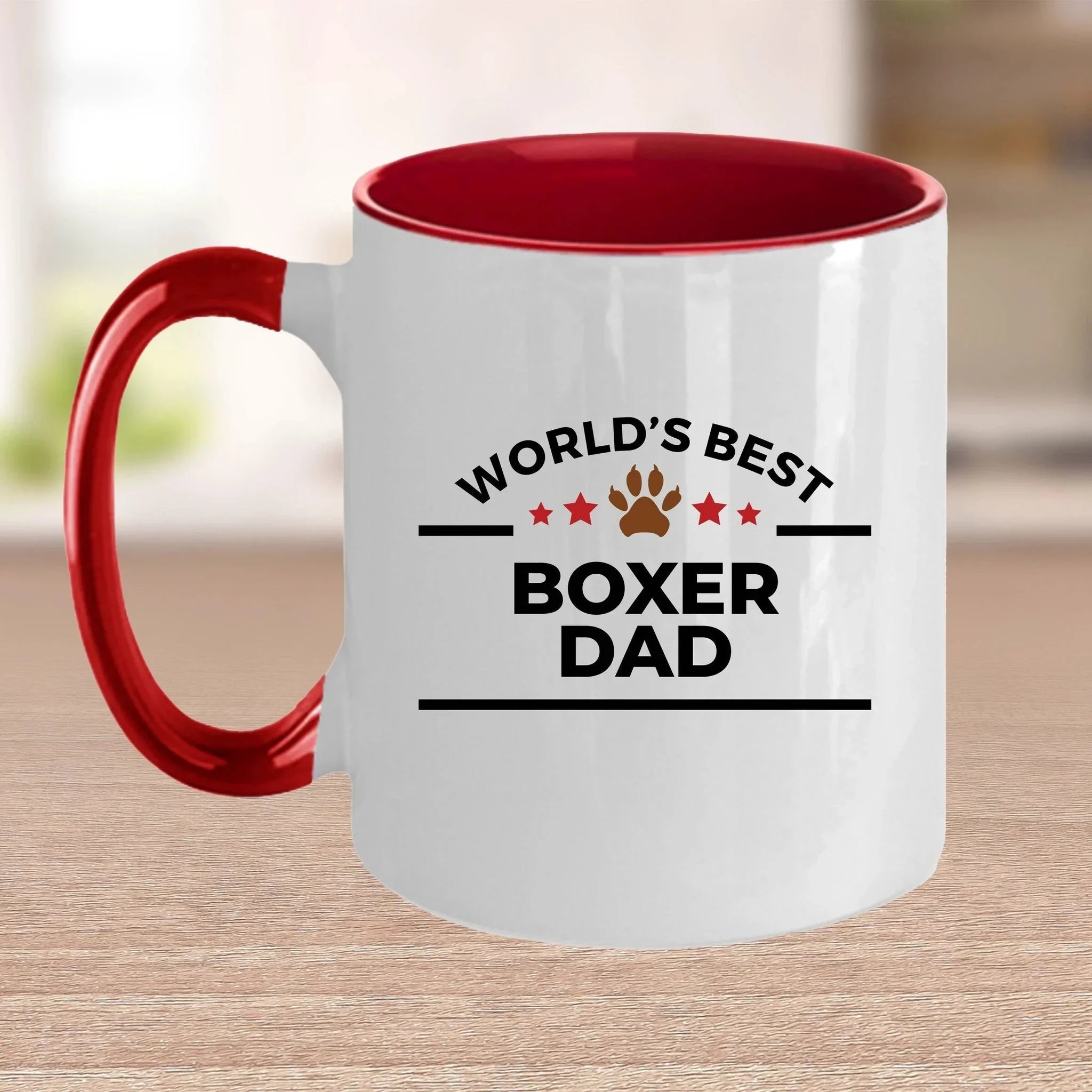Boxer Dog Dad Ceramic Coffee Mug