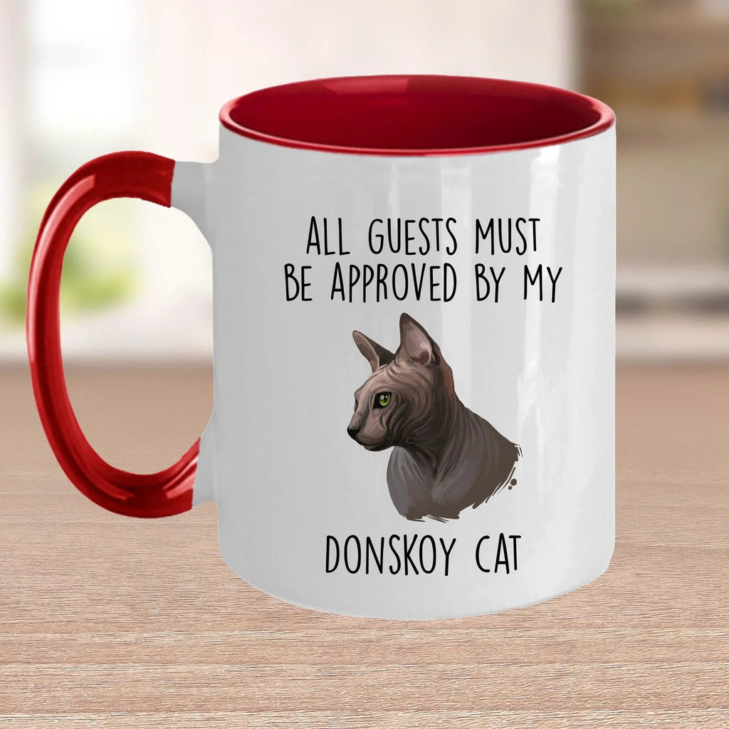 Donskoy Cat Funny Coffee Mug - All Guests Must Be Approved