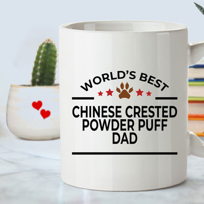 Chinese Crested Powder Puff Dog Dad Ceramic Coffee Mug - Mallard Moon Gift Shop