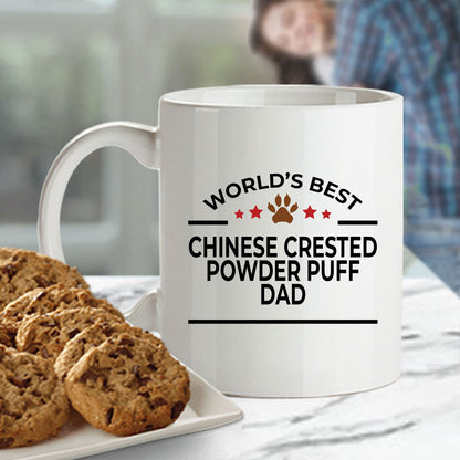 Chinese Crested Powder Puff Dog Dad Ceramic Coffee Mug - Mallard Moon Gift Shop