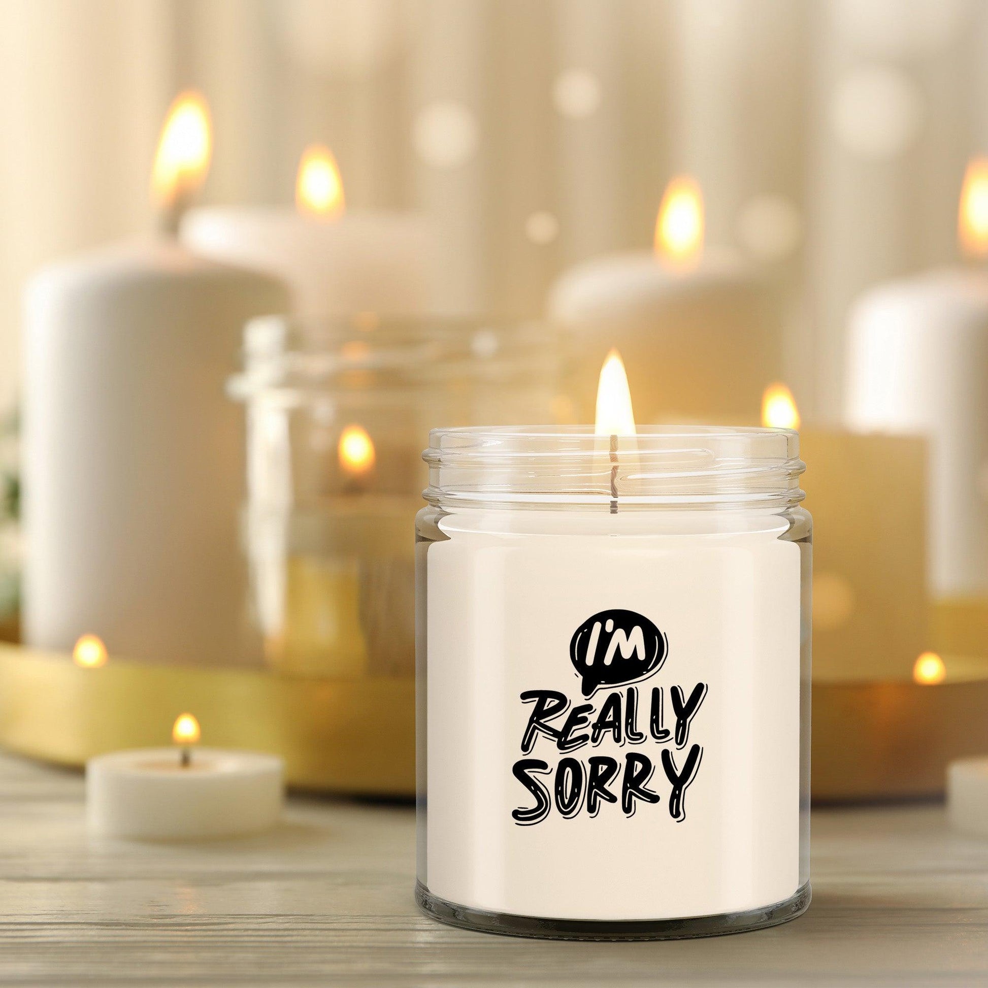 Apology Gift - I Am Really Sorry - Scented Soy Candle - Mallard Moon Gift Shop