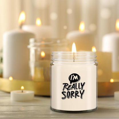 Apology Gift - I Am Really Sorry - Scented Soy Candle - Mallard Moon Gift Shop
