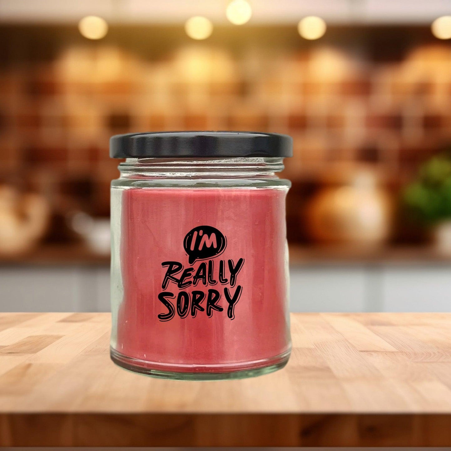 Apology Gift - I Am Really Sorry - Scented Soy Candle - Mallard Moon Gift Shop