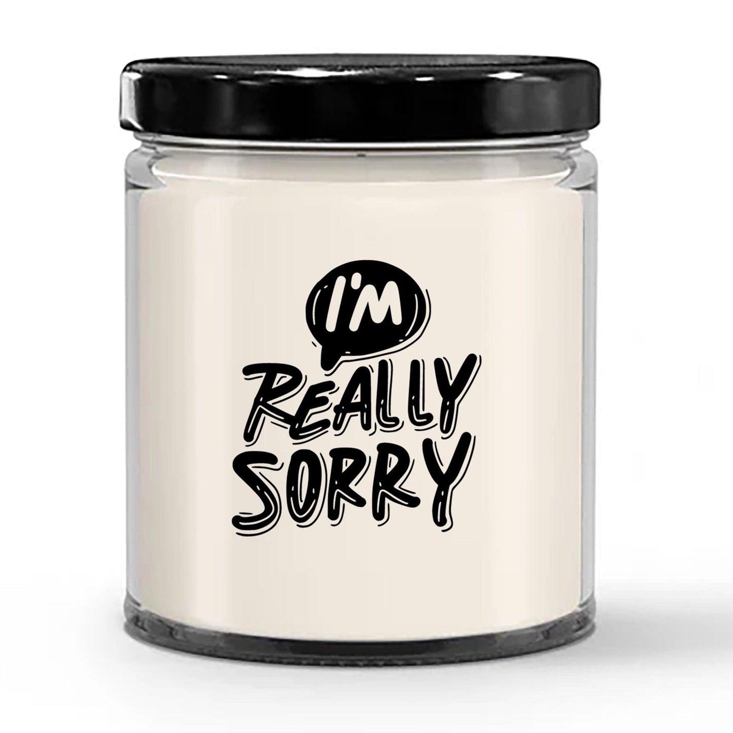 Apology Gift - I Am Really Sorry - Scented Soy Candle - Mallard Moon Gift Shop