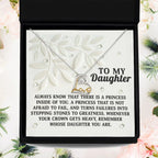 Daughter Birthday, Graduation, Christmas Inspirational Gift - Inside Of You - Love Dancing Heart Pendant Necklace