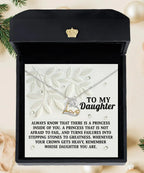 Daughter Birthday, Graduation, Christmas Inspirational Gift - Inside Of You - Love Dancing Heart Pendant Necklace